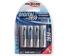 Ansmann skaitmeninis AA / R6 2850mAh akumuliatorius 4 vnt.