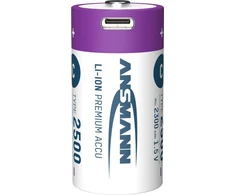 Ansmann ANSMANN 1313-0004 Li-Ion rechargeable batteries Baby C type 2500 (min. 2300 mAh) 2-pack box