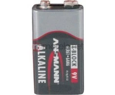 Šarminė baterija 6LR61 (1604, 6F22, 522) 9V 500mAh ANSMANN