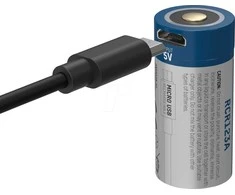 Ansmann 16340 Li-Ion Akku 850mAh 3,6V Micro USB įvestis 1300-0015