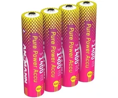 Ansmann Baterijos „Pure Power“ Li-Ion Micro AAA (1250 mAh) 1311-0034 rinkinys, 4 vnt.