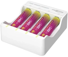 Ansmann Rinkinys ładowania su 4 akumulatorkami Li-Ion Micro AAA ''Pure Power'' 1001-0182