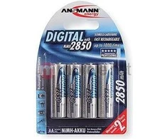 Ansmann skaitmeninis AA / R6 2850mAh akumuliatorius 4 vnt.