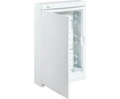 Elektro Plast Nasielsk Ant paviršiaus montuojamas multimedijos modulinis skirstomasis skydas ELEGANT 3x12 baltos durys 2445-20