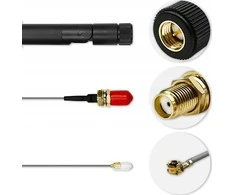 Qoltec 57046 Wi-Fi antena 2.4/2.5 GHz | 5.1/5.8 GHz | 5dBi | omnidirectional | Indoor