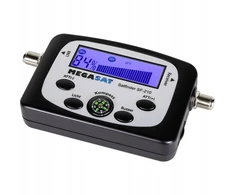 Antena satelitarna Megasat SF-210 Satellite Finder – Juodas – Acoustic and Optical Signal Ekranas