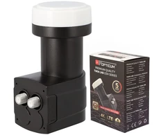 SAT TWIN OPTICUM Raudonas LNB 03H Premium keitiklis [0213]