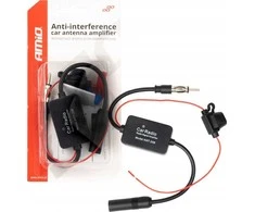 Anti-interferencinis automobilio antenos stiprintuvas 12V AMIO-04133