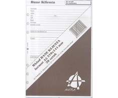 Antra Kasetė do organizera A5 Dane klienta (270045)