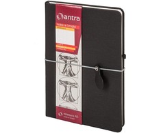 Antra Notes A5 Dots Juodas Renaissance