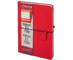 Antra Pastabos A5 Dots Renaissance Raudona