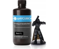3D spausdintuvui skirta derva - Anycubic 3D spausdinimo UV spinduliams jautri derva Basic 1l - juoda