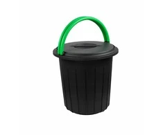 Style Waste bin Eco solution 16L 33x33x33,5cm dark pilkas/žalias
