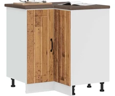 virtuvės kampinė spintelė "Lucca" Old Wood Engineered Wood