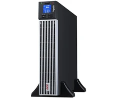 APC Easy UPS On-Line, 1000 VA / 900 W ličio jonų, stelažas / bokštas 2U, 230 V, 6 IEC C13 lizdai, išmanusis kortelės lizdas, su bėgelio rinkiniu