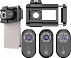 Apexel 3x Lens SKAITMENINIS MIKROSKOPAS 200x 150x 100x CPL filtras telefono telefonui / APL-MS3IN1