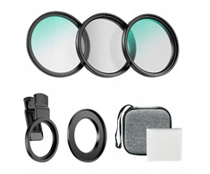 Apexel Apexel Cpl UV Star telefono filtro rinkinys 67 mm spaustuko adapteris 52 mm / APL-67FL3s