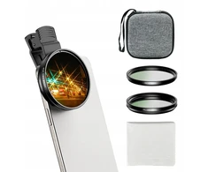 Apexel Apexel Cpl UV Star telefono filtro rinkinys 67 mm spaustuko adapteris 52 mm / APL-67FL3s