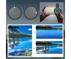 APEXEL CPL poliarizacinis filtro lęšis 52 mm išmaniesiems telefonams + segtukas / APL-52-CPL