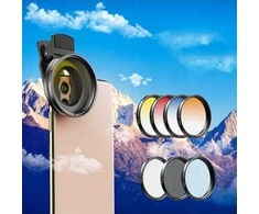 Apexel filtrų rinkinys 7in1 Apexel filtrai Cpl filtras Nd32 Star Half Filter Telefonui / Išmaniesiems telefonams / Apl-52uv-7g