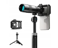 Apexel HD Tele ZOOM 30x objektyvas + trikojis telefonui, planšetiniam kompiuteriui, išmaniajam telefonui APL-30XJJ028