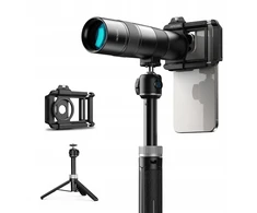 Apexel HD Tele ZOOM 30x objektyvas + trikojis telefonui, planšetiniam kompiuteriui, išmaniajam telefonui APL-30XJJ028