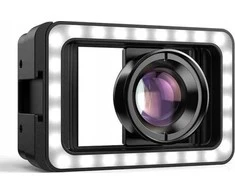Apexel makro objektyvas, skirtas telefono išmaniajam telefonui 100 mm HD + LED lempa 40 / Cri 95+ / Apl-hb100fl23