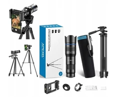 Apexel Objektyvas Tele Zoom Focus Optinis 20-40x + Trikojis Telefonui Smartfonui / Apl-20-40xjj029 (SB11890)