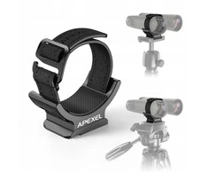 Apexel Žiūronų taikiklio laikiklis trikojui 1/4 „Arca-swiss“ + diržo segtukas / „APL-f007 Pro“