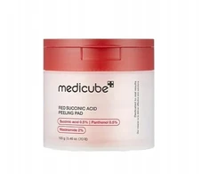 Medicube Red Succinic Acid Peeling Pad Šveičiamieji padeliai probleminei veido odai su gintaro rūgštimi, 70 vnt