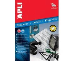 Lipnios etiketės Apli, A4, 45.7x21.2mm, 48 etiketės lape, 20 lapų, sidabrinės spalvos