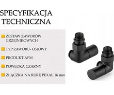 APM 230KNN015M16.12 RINKINYS INC. ŽAISTI. KAMPAS AXIAL Juodas Matinis WHOLE + PLN NA PEXAL 16 // G.ZT.KPL.OS.CZ/MAT/KĄT-PEX
