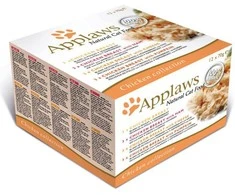 Applaws skardinės katei Multipak vištiena 12x70g