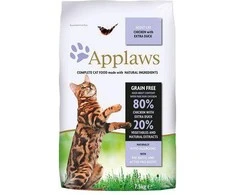 APPLAWS sausas kačių ėdalas suaugusioms katėms su antiena, 400g