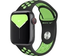 Apyrankė Apple Watch MXQW2FE/A 38/40/41mm Nike Sport Brand juodos ir laimo spalvos