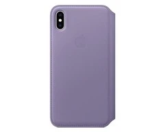 Apple iPhone XS Max odinis atverčiamas dėklas - Alyvinis