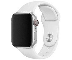 112800 Apple apyrankė Solo SILICONE apyrankė FOR Apple Watch 39/40/41/42mm SIZE 2 baltos spalvos SEAL