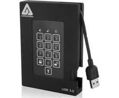 Kietasis diskas Dysk zewnętrzny SSD Apricorn Aegis Padlock Fortress 256GB Juodas (A25-3PL256-S256F)