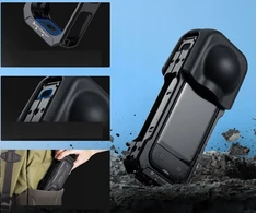 K&amp;F CONCEPT Insta360 X5 aliuminio kameros narvas su silikonine objektyvo apsauga, 2 šaltos batų jungtimis