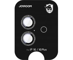 Joyroom JR-MSF0298 Stiklinis ekrano apsauginis dėklas Apple iPhone 16/16 Plus – Juodas