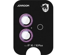 Joyroom JR-MSF0302 protective glass Apple iPhone 16/16 Plus kameros apsauga – pink