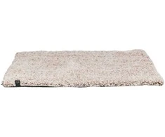 Apte Calida, kilimėlis šuniui/katei, baltas/rudas, 100 × 65 cm, su šilumą atspindinčiu įdėklu