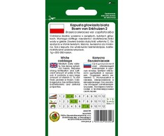Baltas Cabbage Roem Van Enkhuizen 2 PNOS Vegetable Seeds, 2g Package