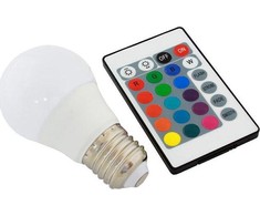 ATL LED lemputė RGB E27 su nuotolinio valdymo pultu, 3W