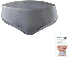 VYRŲ VIENKARTINIAI APATINIAI ANOMEO (MEDVILNINIAI) XL - 6 VNT.