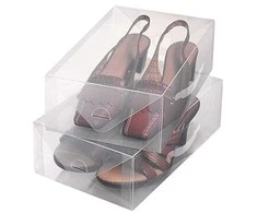 Batų dėžės Top Class Ordinett 2gab./34x21x13cm permatomos