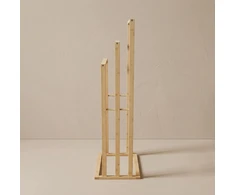 Aptel Bambusinis rankšluosčių laikiklis, 3 lygių, 40 x 24,5 x 80 cm