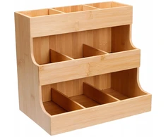 Aptel Bambusinis virtuvės organizatorius, 26,3 x 16,5 x 24 cm