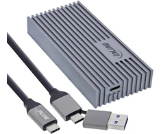 „Aptel InLine SSD“ korpusas USB4 M.2 – NVMe į USB-C – 40 Gb/s – aliuminis – suderinamas su „Thunderbolt 3/4“ – palaiko 8 TB