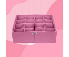 ORDINETT Box modular with sections L size 30.5x30.5x10cm Blossom